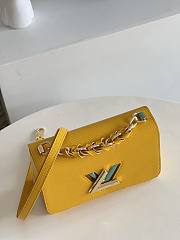 Louis Vuitton Twist MM 23 Handbag Yellow Epi Leather 9346 - 6