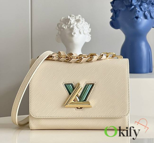 Louis Vuitton Twist MM 23 Handbag Creame Epi Leather 9347 - 1