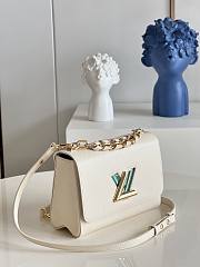 Louis Vuitton Twist MM 23 Handbag Creame Epi Leather 9347 - 5