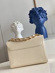 Louis Vuitton Twist MM 23 Handbag Creame Epi Leather 9347 - 2