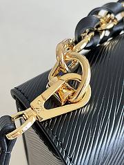 Louis Vuitton Twist MM 23 Handbag Black Epi Leather 9347 - 6