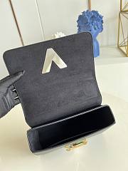 Louis Vuitton Twist MM 23 Handbag Black Epi Leather 9347 - 5