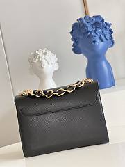 Louis Vuitton Twist MM 23 Handbag Black Epi Leather 9347 - 4