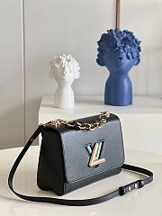 Louis Vuitton Twist MM 23 Handbag Black Epi Leather 9347 - 3