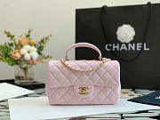 Chanel Mini Handle 20 Light Pink Lambskin 9349 - 1