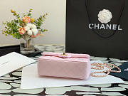 Chanel Mini Handle 20 Light Pink Lambskin 9349 - 4