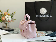 Chanel Mini Handle 20 Light Pink Lambskin 9349 - 5