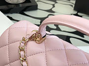 Chanel Mini Handle 20 Light Pink Lambskin 9349 - 6