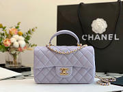 Chanel Mini Handle 20 Light Purple Lambskin 9350 - 1