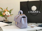 Chanel Mini Handle 20 Light Purple Lambskin 9350 - 2