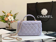 Chanel Mini Handle 20 Light Purple Lambskin 9350 - 4