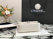 Chanel Mini Handle 20 White Caviar Silver Tone 9352 - 3