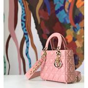 Lady Dior ABC Small Pink Gold Tone 9373 - 4