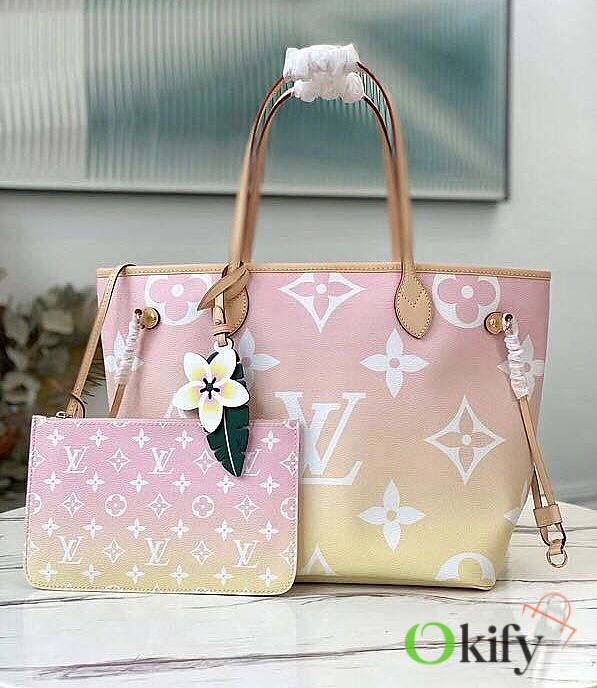 LV NEVERFULL MM By the Pool in Light Pink M45680 - 1