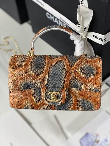 Chanel Mini Handle 20 Python Leather 5304