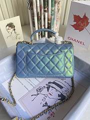 Chanel Mini Handle 20 Blue Gold Tone 5303 - 5