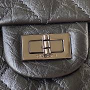 CC Small 20 Reissue Double Flap Black Leather Black Hardware 5340 - 6