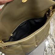 YSL Large 35 Loulou Puffer Olive Lambskin Gold Hardware - 2