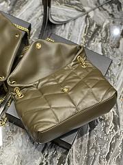 YSL Large 35 Loulou Puffer Olive Lambskin Gold Hardware - 4