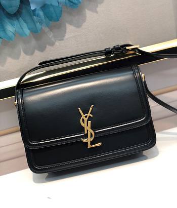 YSL Box Bag 23 Black Leather 634305 