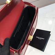 YSL Box Bag 23 Red Leather 634305 - 3