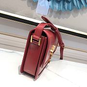 YSL Box Bag 23 Red Leather 634305 - 4