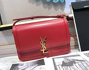 YSL Box Bag 23 Red Leather 634305 - 1