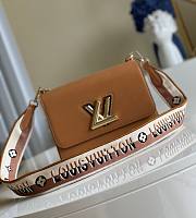 Louis Vuitton Twist MM 23 Handbag Brown Epi Leather M55851 - 1