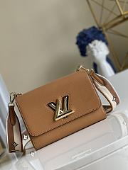 Louis Vuitton Twist MM 23 Handbag Brown Epi Leather M55851 - 2