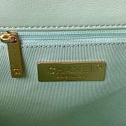 Chanel 19 Handbag Soft Lambskin 30 Large Bubble Gum Green  - 5