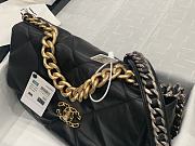 Chanel 19 Handbag Soft Lambskin 36 Maxi Black AS1162 - 4