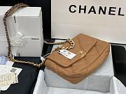 Chanel 19 Handbag Soft Lambskin 36 Maxi Brown AS1162 - 2