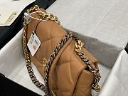 Chanel 19 Handbag Soft Lambskin 36 Maxi Brown AS1162 - 5