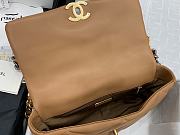 Chanel 19 Handbag Soft Lambskin 36 Maxi Brown AS1162 - 6
