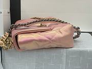 Chanel 19 Handbag Soft Lambskin 36 Maxi Pink AS1162 - 4