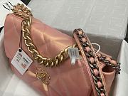 Chanel 19 Handbag Soft Lambskin 36 Maxi Pink AS1162 - 3