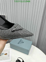 Prada Black/Silver Crystal Heels 9442 - 2