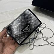 Prada WOC Black Crystal Bag - 1