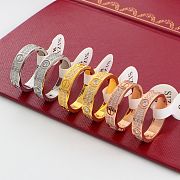Okify Cartier Love Ring Diamond Paved 6.5mm Diamonds - 2
