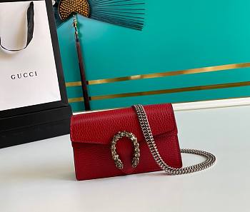 Gucci Dionysus 16.5 Red Leather Shoulder Bag 476431