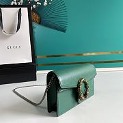Gucci Dionysus 16.5 Green Leather Shoulder Bag 476431 - 6