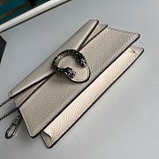 Gucci Dionysus 19 White Leather Shoulder Bag 476430 - 4