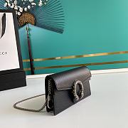 Gucci Dionysus 16.5 Black Leather Shoulder Bag 476431 - 6