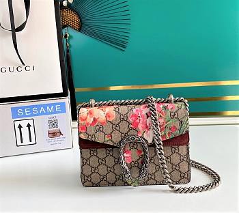 Gucci Dionysus Mini 20 Ophidia Pink Flower Shoulder Bag 2490