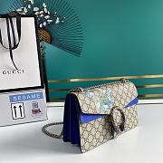 Gucci Dionysus 28 Ophidia Blue Flower Shoulder Bag 2484 - 6