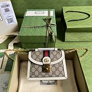 Gucci Handle Bag 17 Supreme White Leather - 1