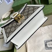 Gucci Handle Bag 17 Supreme White Leather - 5