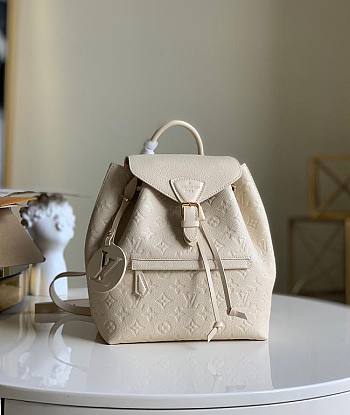 Bagsall Louis Vuitton Montsouris Backpack Creame M45205