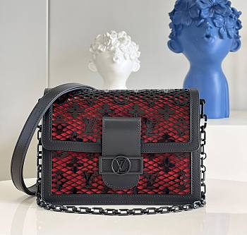 Louis Vuitton Dauphine 25 Black Monogram Lace