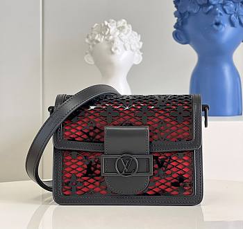 Louis Vuitton Mini Dauphine 20 Black Monogram Lace